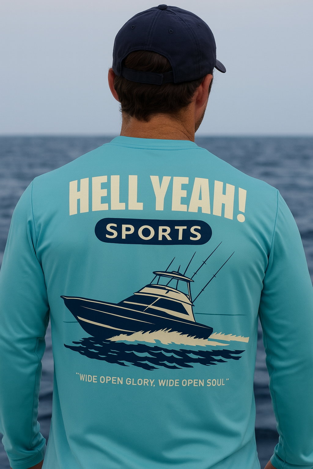 Offshore Fishing UV Shirt- Deep Ocean Fury