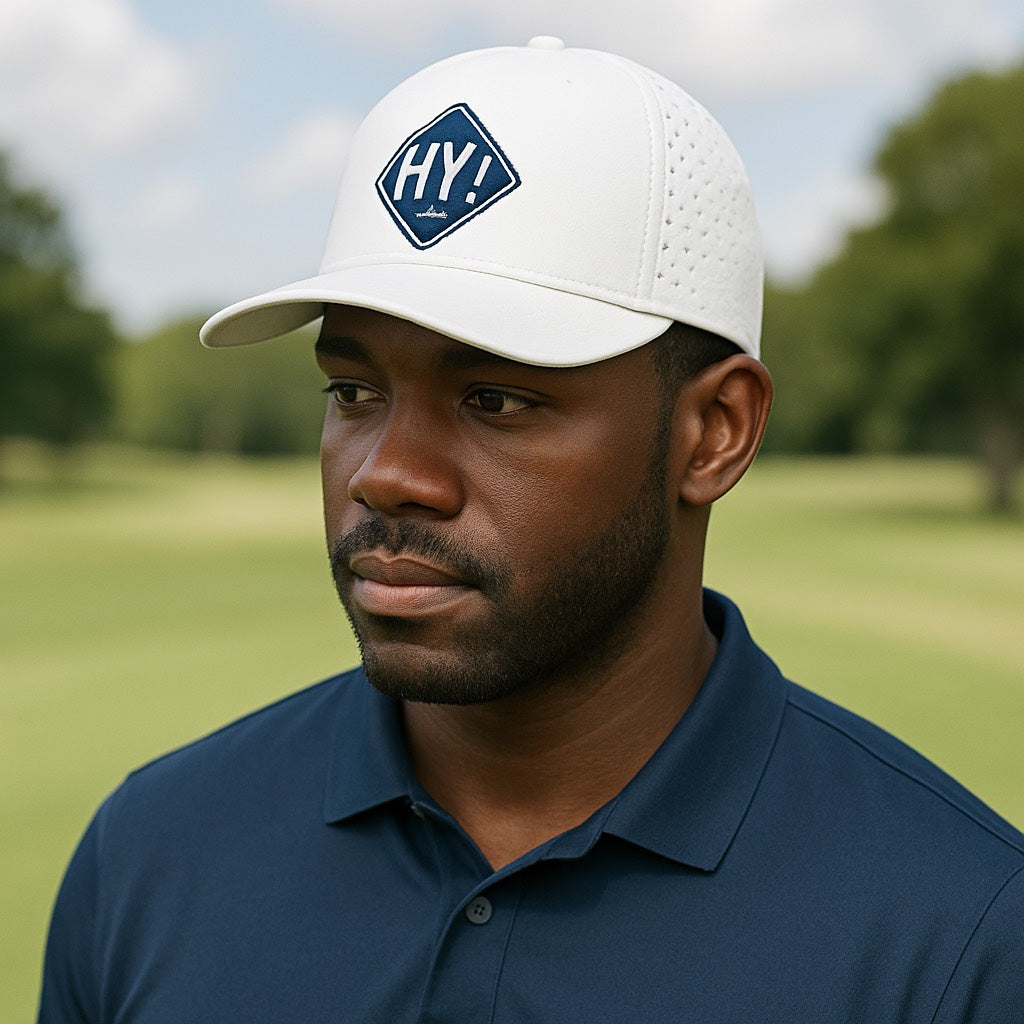 Pre Order  Golf All Weather Performance hat in White