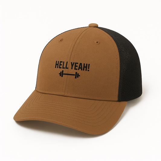PRE ORDER  Hell Yeah Fitness Hat Barbell Edition