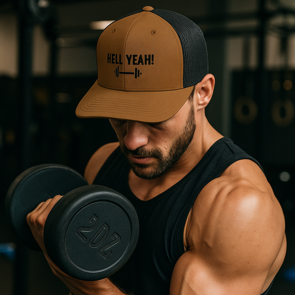 PRE ORDER  Hell Yeah Fitness Hat Barbell Edition