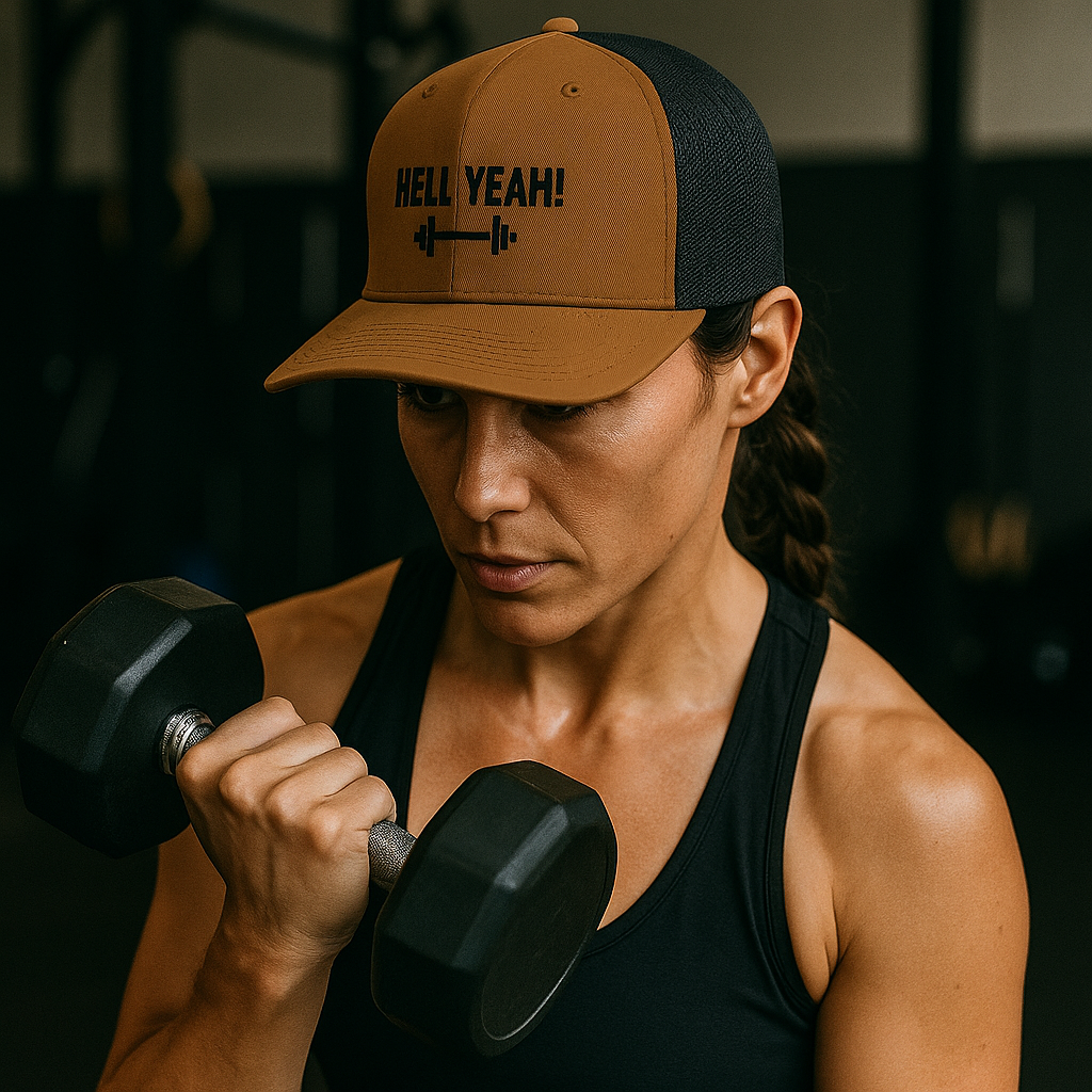 PRE ORDER  Hell Yeah Fitness Hat Barbell Edition